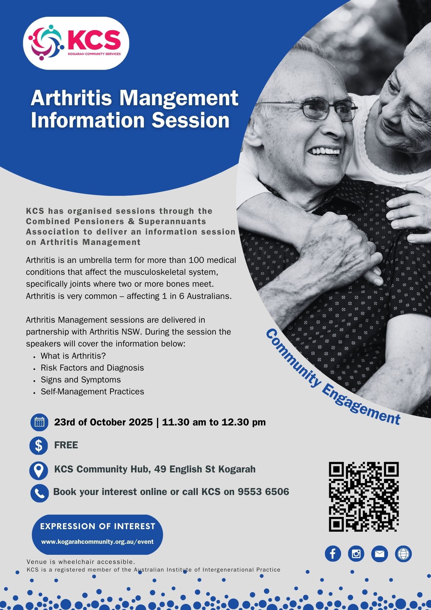 Healthy Ageing Arthritis Management Session